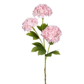 Umělá větev sněhová koule SKORNE, růžová, 60cm Umělá větev sněhová koule SKORNE, růžová, 60cm