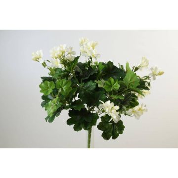 Umělá květina pelargonie MIA na zápichu, krémová, 40cm, Ø5-8cm