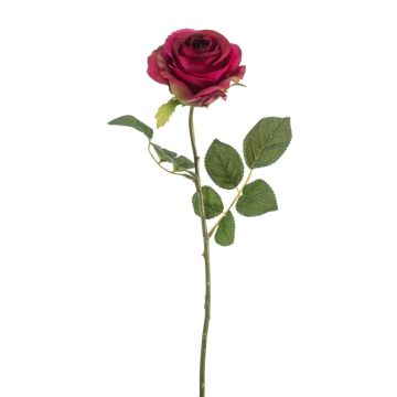 Umělá růže BRUNETTE, fuchsiová, 70 cm, Ø 11 cm Umělá růže BRUNETTE, fuchsiová, 70 cm, Ø 11 cm