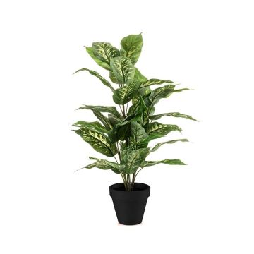 Umělá rostlina Dieffenbachia ELSAWA v dekorativním květináči, zelená, 65 cm