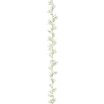 Umělý květinový věnec gypsophila LORBI, bílý, 185cm