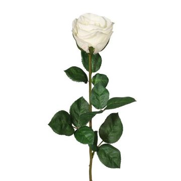 Dekorativní růže NORLAN, bílá, 70cm, Ø8cm
