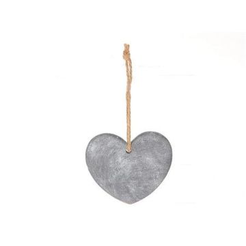 Dekorativní věšák srdce LILU z kamene, šedý, 13x11,5x1cm Dekorativní věšák srdce LILU z kamene, šedý, 13x11,5x1cm