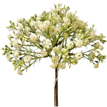 Umělá kytice z gypsophily CECILIA, bílo-krémová, 30cm