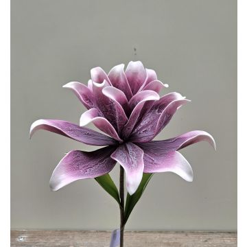 Plastová pěna kamélie SINDAKLY, fialovo-krémová, 80cm Plastová pěna kamélie SINDAKLY, fialovo-krémová, 80cm