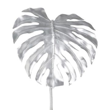 Umělý list Philodendron Monstera Deliciosa MENKIS, stříbrná metalíza, 90cm Umělý list Philodendron Monstera Deliciosa MENKIS, stříbrná metalíza, 90cm