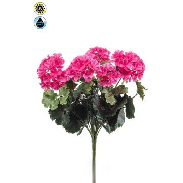 Umělá pelargonie BAKLIN na tyči, crossdoor, tmavě růžová, 40cm