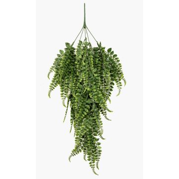 Umělá rostlina knoflíková kapradina SLORME, tyč, křížová dvířka, nehořlavá, zelená, 80cm