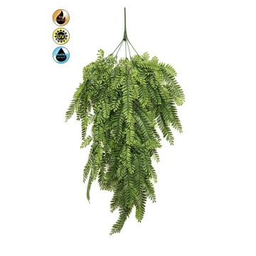 Umělá rostlina mečíková kapradina SLORME, křížová dvířka, tyč, nehořlavý, zelená, 80cm Umělá rostlina mečíková kapradina SLORME, křížová dvířka, tyč, nehořlavý, zelená, 80cm