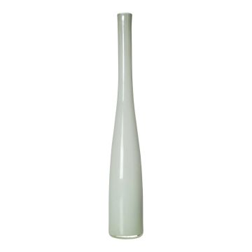 Štíhlá skleněná dekorativní láhev NASTASYA, bílá, 60 cm, Ø 10 cm Štíhlá skleněná dekorativní láhev NASTASYA, bílá, 60 cm, Ø 10 cm