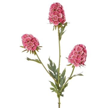 Umělá větvička hvozdíku STERMYN, fialová, 75cm, Ø6,5-8,5cm