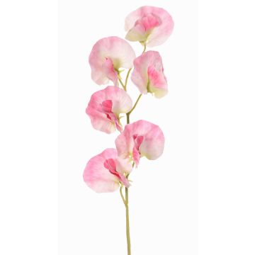 Umělá květina Lathyrus WAHNY, růžovo-bílo-zelená, 45cm, Ø5,5cm