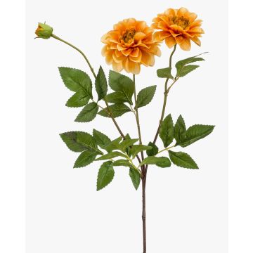 Dekorativní květina jiřinka NAXOS s květy, oranžovožlutá, 70cm Dekorativní květina jiřinka NAXOS s květy, oranžovožlutá, 70cm