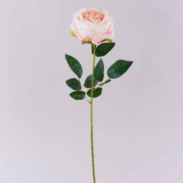 Umělá květina růže CHERLEN, světle růžová, 60cm, Ø10cm