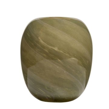 Skleněná váza ITZIAR se vzorem, zeleno-zlatá, 26cm, Ø22cm Skleněná váza ITZIAR se vzorem, zeleno-zlatá, 26cm, Ø22cm