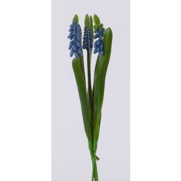 Dekorativní květina svazek hroznových hyacintů NESANET, modrá, 20cm