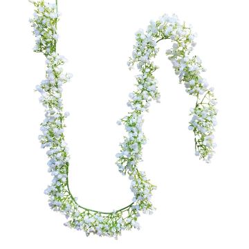 Umělá girlanda z gypsophily LITAGO, bílá, 180cm