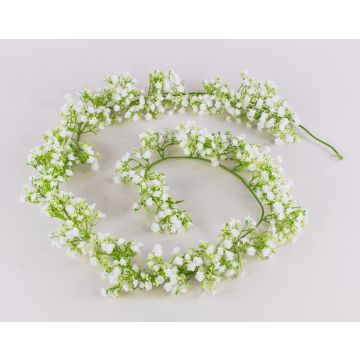 Umělá girlanda z gypsophily LITAGO, bílá, 180cm