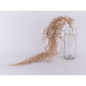 Umělá Tillandsia Usneoides DNISTER na tyči, zlatá, 100cm