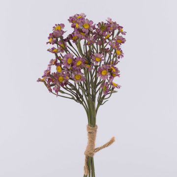 Umělý svazek chryzantém WEMKE, světle fialovomodrý, 35cm, Ø13cm