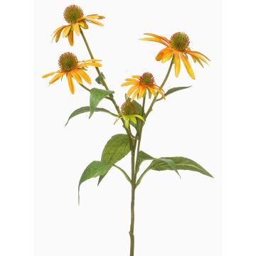 Dekorativní větev třapatka MILROV, žlutá, 75cm