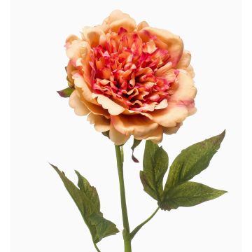 Umělá pivoňka GAVRON, oranžová, 55cm