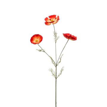 Dekorativní větvičkový okrasný koš BRALTO, oranžový, 80cm