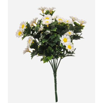 Umělá sedmikráska DRUMIX na tyčce, crossdoor, bílá, 28 cm