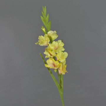 Umělý gladiolus NOVNIF, žlutý, 95cm