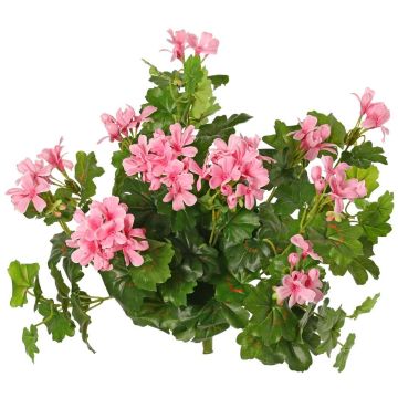 Umělá pelargonie MIA na tyči, světle růžová, 40cm, Ø5-8cm