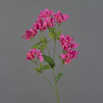 Umělá větev bougainvillea NAJEM s květy, růžová, 80cm