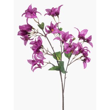 Dekorativní větev bougainvillea MOWLER s květy, fialová, 70cm