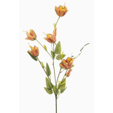 Dekorativní větev šachovnice s květy WALTOR, žlutooranžová, 85cm