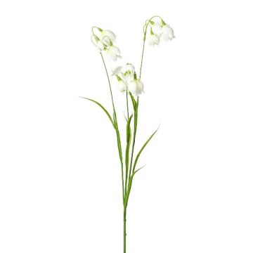 Umělá větvička konvalinky KOHVEN, bílá, 80cm