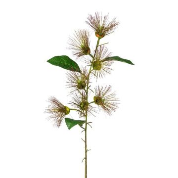 Umělá větvička válcového čističe GLIHON s květy, hnědá, 100cm Umělá větvička válcového čističe GLIHON s květy, hnědá, 100cm