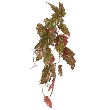 Umělá rostlina Begonia palmata OANFIR, závěsná tyč, růžovo-zelená, 90cm