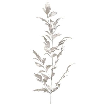 Umělá palmová palma s rybím ocasem MANIESO, stříbrná, 130cm