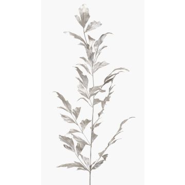 Umělá palmová palma s rybím ocasem MANIESO, stříbrná, 130cm
