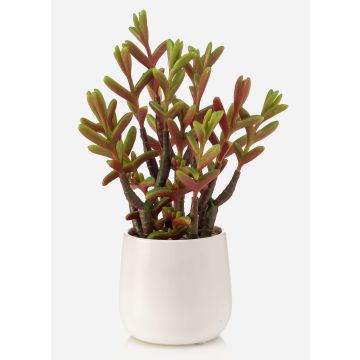 Umělý sukulent Sedum reflexum CYVAST v dekorativním květináči, zeleno-červený, 27cm