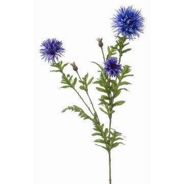 Dekorativní chrpová větvička BROLIX, světle modrá, 100cm
