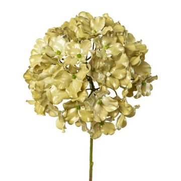 Dekorativní květina Hydrangea IGMYR, metalická zelená, 65cm