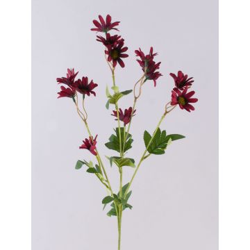 Umělá sedmikráska FENAS, tmavě červená, 65cm, Ø4-5cm