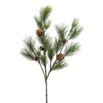 Umělá borová větev DRALMO se šiškami, zelená, 120cm Umělá borová větev DRALMO se šiškami, zelená, 120cm