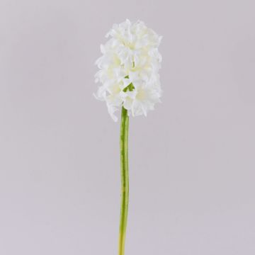 Umělý hyacint KALENDRA, bílý, 30cm
