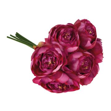 Umělá pivoňka LISSADA, růžová, 30cm