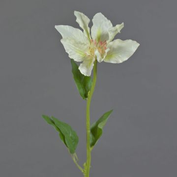 Umělá květina Clematis JINJIN, krémová, 50cm