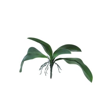 Umělé listy orchideje Phalaenopsis WUJUAN se vzdušnými kořeny, 35cm
