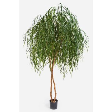 Umělá smuteční vrba TAMARA, přírodní kmeny, zelená, 240cm