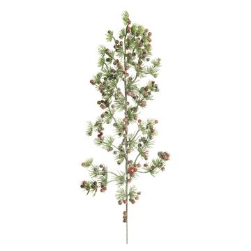 Dekorativní větve modřínu LIHEJIA, zasněžené, bobule, zeleno-červené, 45cm Dekorativní větve modřínu LIHEJIA, zasněžené, bobule, zeleno-červené, 45cm