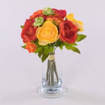 Textilní kytice ranunculus TONIE, žlutooranžová, 20cm, Ø20cm Textilní kytice ranunculus TONIE, žlutooranžová, 20cm, Ø20cm